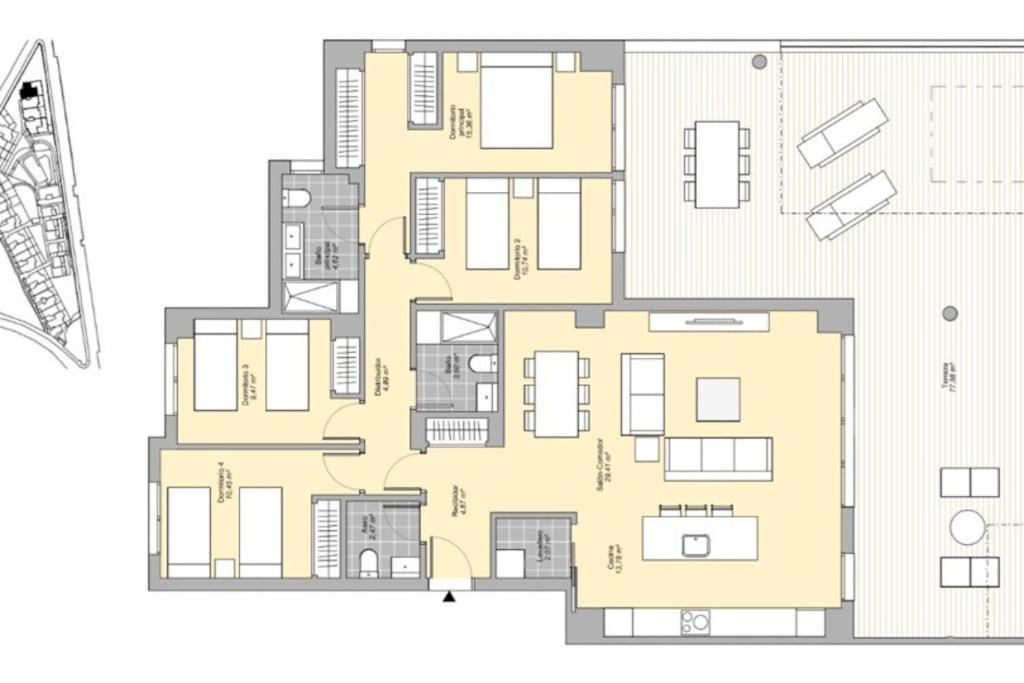 Apartment Amazing 4 Bedroom With Pools + Gym - Rdr269 *